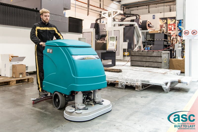 ASC Eureka E81 scrubber with  man 1