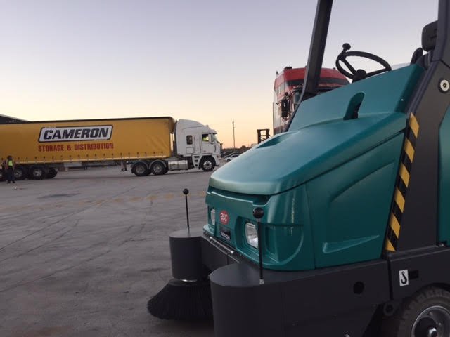ASC Eureka M6 Heavy Duty Sweeper At Cameron Interstate's Site
