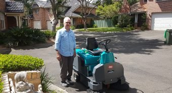 The owner of Young Homes buys ASC Sweeper for his residential complex in North West Sydney