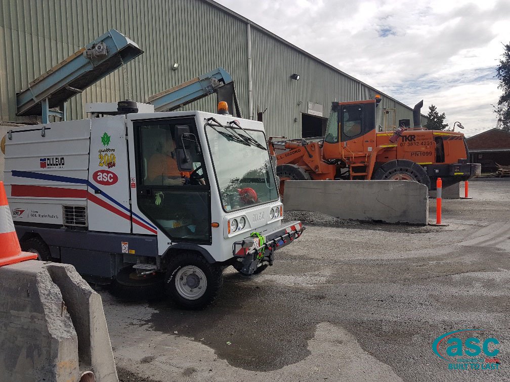 ASC Dulevo Street Sweeper At O-I Australia's Facility