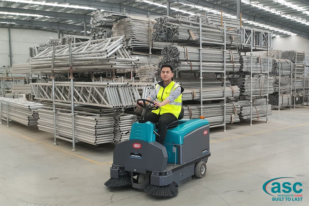 ASC Eureka M3 Sweeper At Kwikserve Scaffolding Warehouse