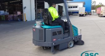 CDM Logistics Gets Another Sweeper for its Queensland Warehouse ASC Eureka M6 At CDM Logistic’s Facility 1