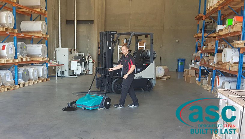 ASC Eureka MEP Sweeper At Ulta Label's Warehouse 7