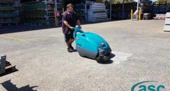ASC M1 Sweeper Reduces the Cleaning Time to Fraction of What it Was for Woodstock Timber Specialists ASC Eureka M1 Sweeper At Woodstock Timber’s Facility 4
