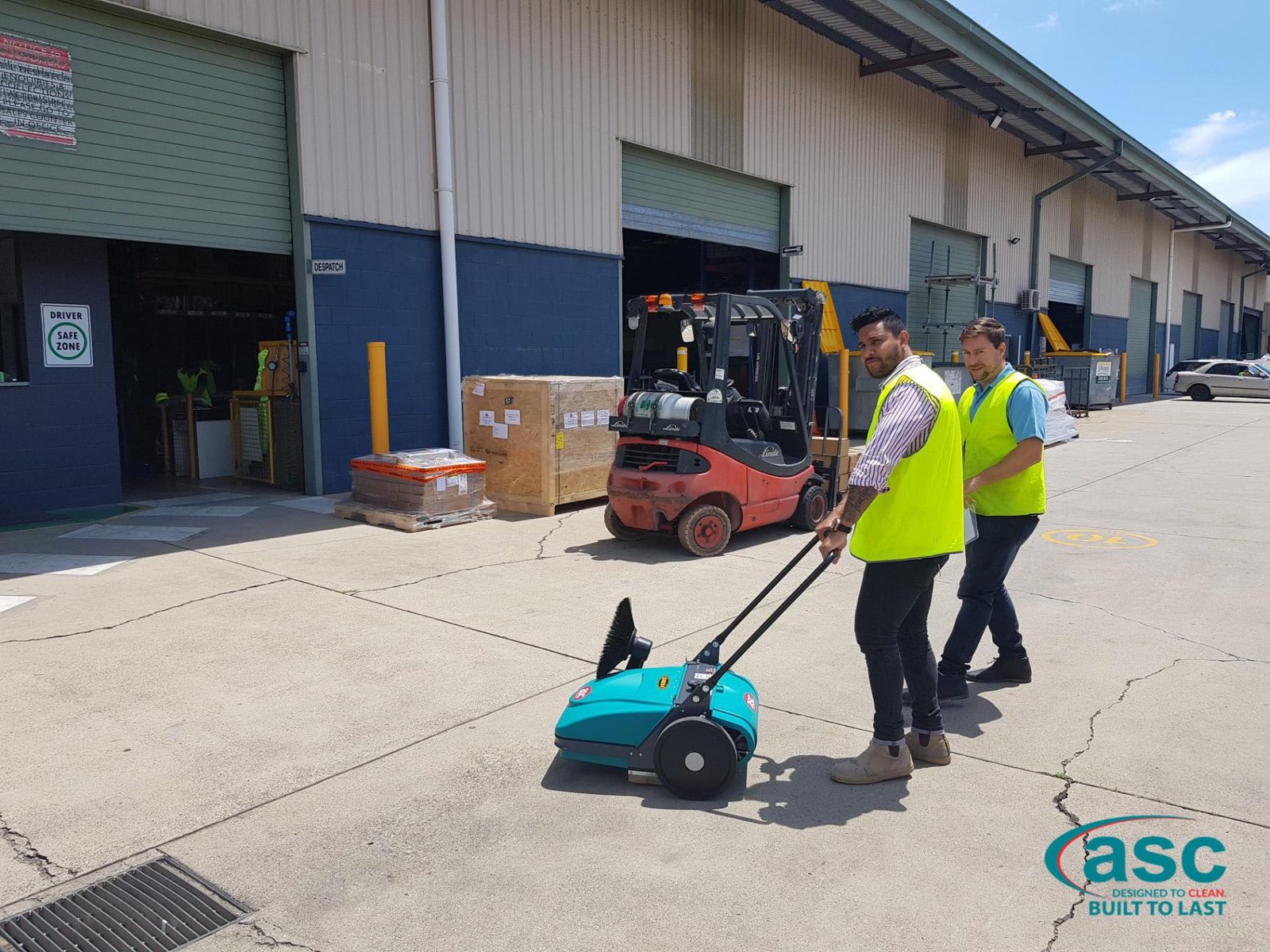 ASC MEP Push Sweeper At Kilgaro's Distribution Center 1