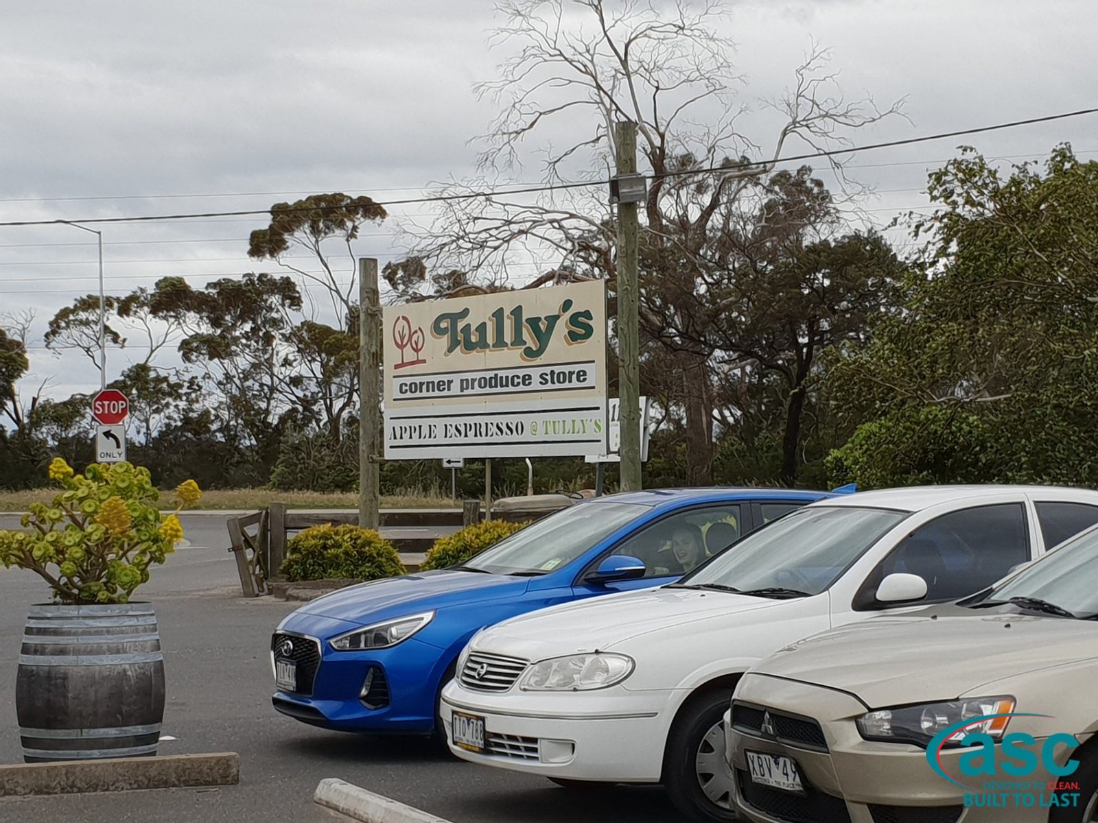 Tully's Corner Produce Store Sign