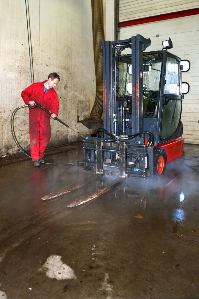 Industrial Cleaning With Hose