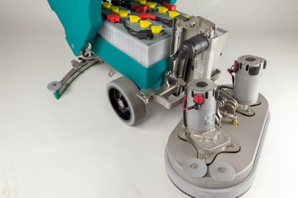 Commercial Scrubber Machine Inside