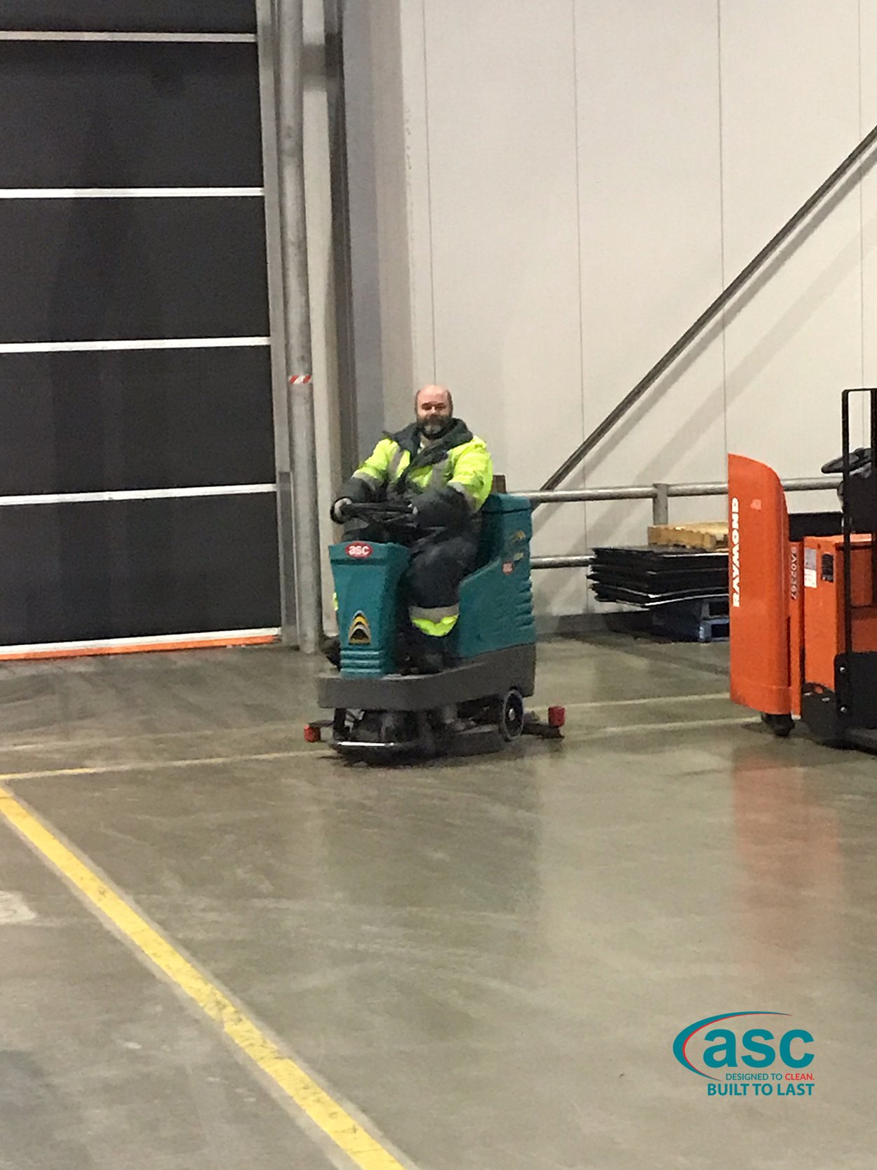 ASC Eureka E 83 Rider Scrubber At AHG's Facility 1