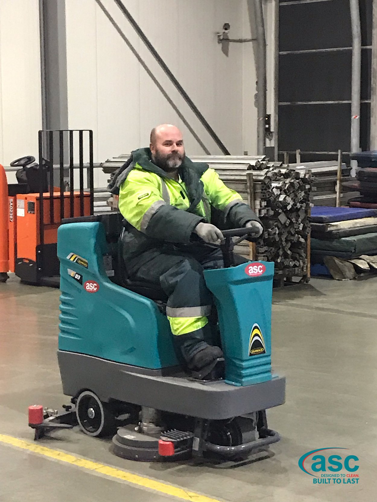 ASC Eureka E 83 Rider Scrubber At AHG's Facility 2
