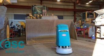 ASC Floor Scrubber Cleans Heavy Duty In SMH Equipment’s Facility