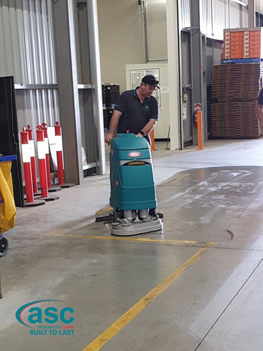 ASC E 61 Floor Scrubber At Lagacy Packaging's Facility 1
