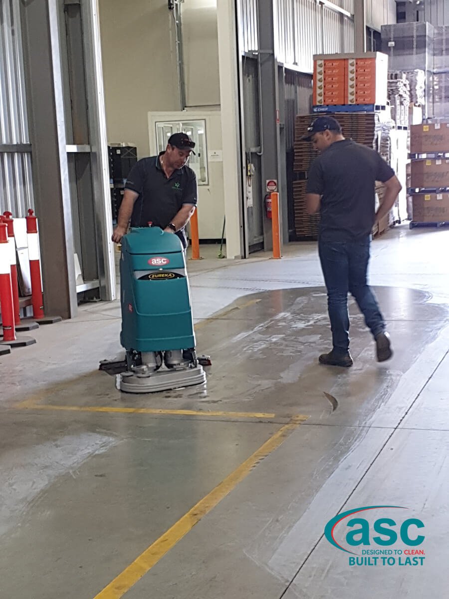 ASC E 61 Floor Scrubber At Lagacy Packaging's Facility 2
