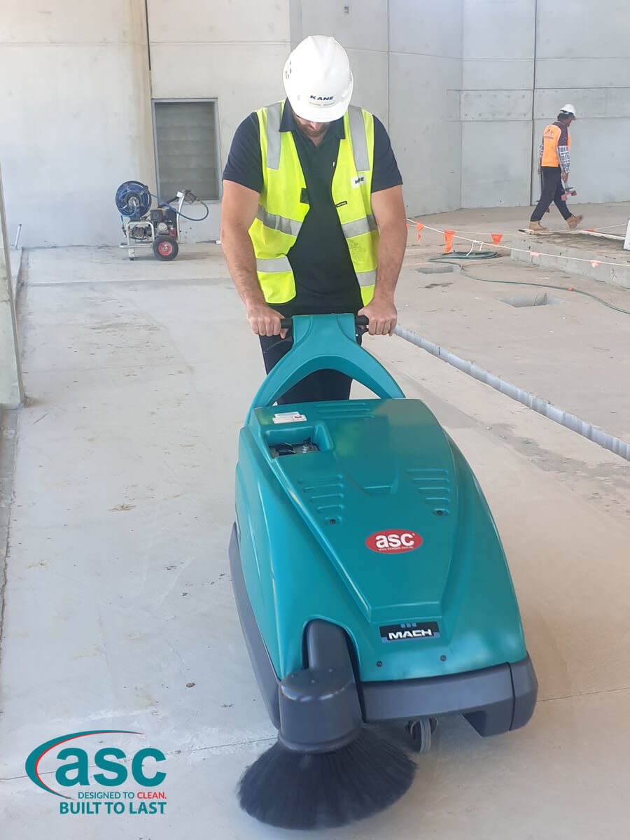 ASC M1 Walk Behind Battery Sweeper 1