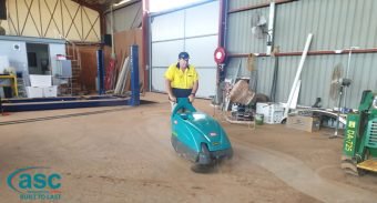 Taylor Made Homes in Dubbo recently invested in 2 ASC M1 heavy duty sweepers