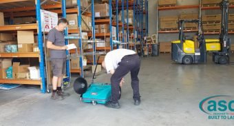 Electro Parts Australia (based in Parkinson, Brisbane) recently received an ASC MEP Push sweeper