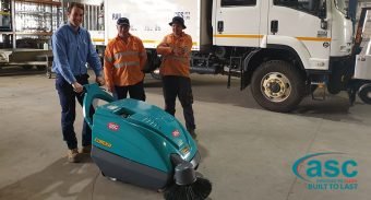 V/ Line Rail Maintenance Invests in an ASC Eureka M1 Heavy Duty Sweeper
