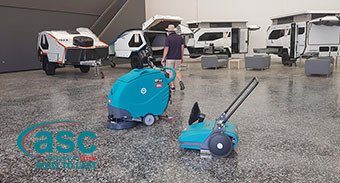 Queensland Based Kratzmann Caravans Buys an ASC Sweeper & ASC Scrubber