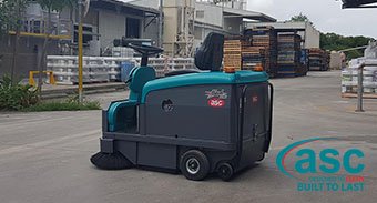 Queensland Based Rockcote Buys an ASC Mach 3 Battery Ride on Sweeper