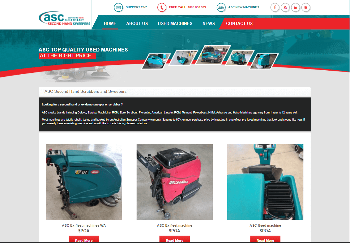 Click Here to view our latest ex-rental and used sweeper and scrubber machines