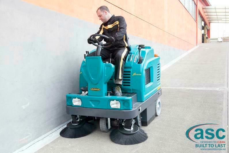 industrial floor scrubber
